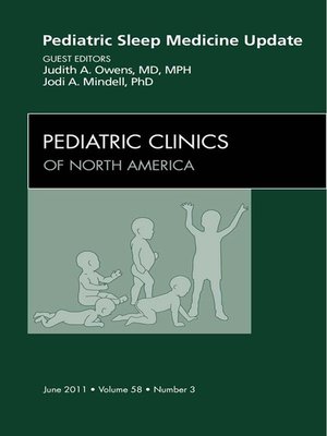 cover image of Sleep in Children and Adolescents, an Issue of Pediatric Clinics